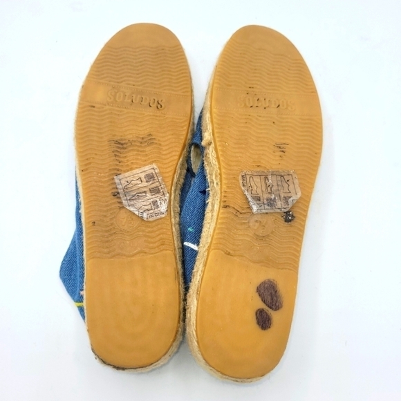 Soludos Multicolor Paint Splatter Espadrilles Flats Size 7.5 - Picture 11 of 14